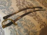 ORNATE CIVIL WAR AMES ARTILLERY SWORD & SCABBARD ,INSPECTOR MARKED, ELABORATE ACID ETCHED BLADE, EARLY COLLECTED - 10 of 14