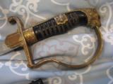 Minty WW2 German Eickhorn Ruby Eyed Pnather Headed Sword and Scabbard - 11 of 12