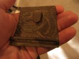 RARE 1812 MILITIA BELT BUCKLE, KEEPER AND BELT ATTACHMENT INTACT, ESTATE OF COLLECTOR IN THE SAVANNA AREA - 3 of 3