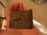 RARE 1812 MILITIA BELT BUCKLE, KEEPER AND BELT ATTACHMENT INTACT, ESTATE OF COLLECTOR IN THE SAVANNA AREA - 2 of 3