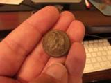 RARE DROOP WING CONFEDERATE OFFICERS COAT BUTTON, THIRTEEN STARS SHANK INTACT, ESTATE OF COLLECTOR SAVANNA AREA - 3 of 3