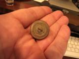 RARE DROOP WING CONFEDERATE OFFICERS COAT BUTTON, THIRTEEN STARS SHANK INTACT, ESTATE OF COLLECTOR SAVANNA AREA - 2 of 3