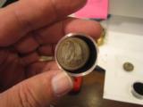 RARE DROOP WING CONFEDERATE OFFICERS COAT BUTTON, THIRTEEN STARS SHANK INTACT, ESTATE OF COLLECTOR SAVANNA AREA - 1 of 3