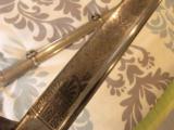 RARE MODEL 1833 DRAGOON STYLE ,W.H.HORSTMANN,CITY TROOPS SWORD, AICD ETCHED, RAY SKIN GRIP - 9 of 15