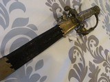 Rare SILVER HILT, Civil War SWORD, Semi Precious GARNET POMMEL CAP sword ,ACID ETCHED BLADE BATTLE SCEAN, UNION ON GRIP - 8 of 15