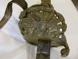 PRESENTATION ,HALF STATUE HILT ,LIEUTENANT COLONEL,ACTING ASSISTANT INSPECTOR GERERAL,NEW ORLEANS,ETCHED BLADE ''ONE AND INSEPARABLE'' - 8 of 17