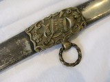 PRESENTATION ,HALF STATUE HILT ,LIEUTENANT COLONEL,ACTING ASSISTANT INSPECTOR GERERAL,NEW ORLEANS,ETCHED BLADE ''ONE AND INSEPARABLE'' - 3 of 17