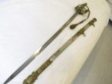 PRESENTATION ,HALF STATUE HILT ,LIEUTENANT COLONEL,ACTING ASSISTANT INSPECTOR GERERAL,NEW ORLEANS,ETCHED BLADE ''ONE AND INSEPARABLE'' - 16 of 17
