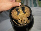 WW1 28TH RESERVE UNIT IMPERIAL SPIKED HELMET,ABOVE GOOD,BRASS, FULLY LINED WITH TIE STRING - 10 of 11