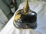 WW1 28TH RESERVE UNIT IMPERIAL SPIKED HELMET,ABOVE GOOD,BRASS, FULLY LINED WITH TIE STRING - 11 of 11