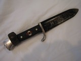 Super Rare
Hitler Youth knife & Scabbard, Grawiso Solingen ,9 out of 10 in rareness. - 10 of 10