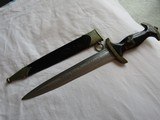 SUPER RARE EARLY (EUGEN HAERING) 1933 SA DAGGER, AND ORIGINAL SS SCABBARD, 9 OUT OF 10 IN RARENESS, Wf (WESTFALEN) - 9 of 15