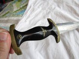 SUPER RARE EARLY (EUGEN HAERING) 1933 SA DAGGER, AND ORIGINAL SS SCABBARD, 9 OUT OF 10 IN RARENESS, Wf (WESTFALEN) - 8 of 15