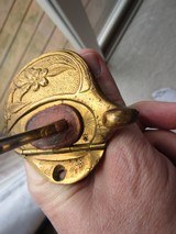 HARD TO FIND 1883 PATTERN OFFICERS SWORD, RARE SIGNED MAKER ,JAPANESE NAVAL PARADE SWORD, RAY SKIN GRIP, GOLD WASHED, MINTYWITH NINE LEAF GUARD - 8 of 15
