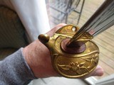 HARD TO FIND 1883 PATTERN OFFICERS SWORD, RARE SIGNED MAKER ,JAPANESE NAVAL PARADE SWORD, RAY SKIN GRIP, GOLD WASHED, MINTYWITH NINE LEAF GUARD - 10 of 15