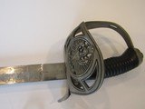 Rare ITALIAN KINGS HUSSARS SWORD FROSTY BLADE ,DOUBLE ETCHED,LANCERS BATTLE SCEAN,ROYAL CYPHER - 2 of 15