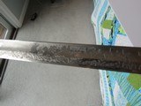 Rare ITALIAN KINGS HUSSARS SWORD FROSTY BLADE ,DOUBLE ETCHED,LANCERS BATTLE SCEAN,ROYAL CYPHER - 14 of 15
