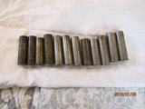 12 brass vintage ,10 gage, shotgun shells ,winchester & lowell - 1 of 2