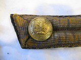 Confederate South Carolina ,Cuff & Collar,with Hoarstmann & Allen buttons, and Confederate naval anckor ,Silver bullioned - 2 of 12