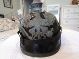 WW1 PRUSSIAN Infantry PICKLEHAUBE, Lined ,Chin Strap ,ARSENAL 1918 DATE - 8 of 10