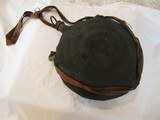 Original MARKED 1863 Horstmann CIVIL WAR CANTEEN , ORIGINAL BLUE WOOL COVERING , STOPPER, CHAIN, AND RIBBON SLING ,COMPLETE - 9 of 9