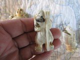 NETSUKE ,collection of nine, mostly figures of good fortune, two signed - 3 of 15
