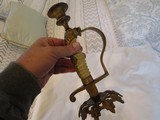 Set of WW1 ruby eyed
, Ivory Navy sword handled German candle stick holders, very ornate - 10 of 14