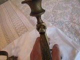 Set of WW1 ruby eyed
, Ivory Navy sword handled German candle stick holders, very ornate - 5 of 14