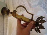 Set of WW1 ruby eyed
, Ivory Navy sword handled German candle stick holders, very ornate - 11 of 14
