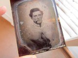 Super Rare Confederate Soldier
AMBROTYPE ,in civil war camp patriotic case,littlefield ad Parsons,great coat and uniform, - 7 of 11