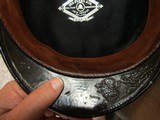 MODEL 1895 SPANISH AMERICAN WAR INFANTRY HAT, GEO .EVENS COMPANY EMBOSSED IN TOP ,ORIGINAL 2RD VOLUNTEER UNIT - 15 of 15