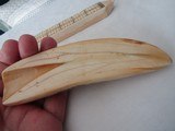 TWO INUIT CARVED WALRUS TUSK CRIBBAGE BOARDS, HUNT SCEANS ,SEAL ,POLAR BEAR,HUSKEY - 7 of 15