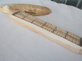 TWO INUIT CARVED WALRUS TUSK CRIBBAGE BOARDS, HUNT SCEANS ,SEAL ,POLAR BEAR,HUSKEY - 15 of 15