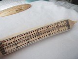 TWO INUIT CARVED WALRUS TUSK CRIBBAGE BOARDS, HUNT SCEANS ,SEAL ,POLAR BEAR,HUSKEY - 9 of 15