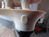 Japanese signed bear family, Ivory walking cane - 2 of 11