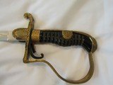 ORNATE E.U.F. HORSTER WW2 GERMAN SWORD ,MARKED ON THE SPINE & UNDER THE HANDGUARD,MINT BLADE, TRIPLE WIRE - 2 of 15
