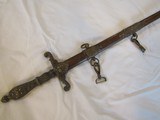 SUPER RARE MODEL 1840 MEDICAL STAFF OFFICERS SWORD,KLINGENTAL ,COULAUX & CIE, SWORD & SCABBARD ,WITH ORIGINAL HANGERS, CIVIL WAR ERA - 1 of 15