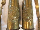 WW1 CAPTURED FRENCH HOTCHKISS ROUNDS & LABEL ROUNDS ''RARE
GERMAN TRENCH ART''GOTT MIT UNS'' - 2 of 13
