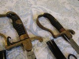 Four ww2 German officers sword, minty blade, two portapees,scabbards above good - 2 of 4