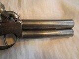 ENGLISH (or Belgian) Percussion OVER/UNDER Pistol with Belt Hook - 5 of 15