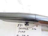 SAVAGE ARMS CORP. Pump Rifle Model 29 B
UNFIRED - 10 of 12
