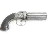 ENGLISH PERCUSSION PEPPERBOX PISTOL
by J. BEATTIE - 1 of 15
