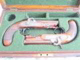 CASED PAIR
of PERCUSSION PISTOLS
by PEGLER - 1 of 15