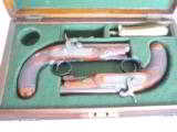 CASED PAIR
of PERCUSSION PISTOLS
by PEGLER - 14 of 15