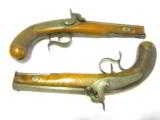 BELGIAN OFFICERS PERCUSSION PISTOLS
(a PAIR) - 1 of 15