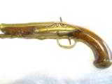 GERMAN PERCUSSIAN NAVAL PISTOL
( with a heavy brass cannon barrel) - 2 of 15