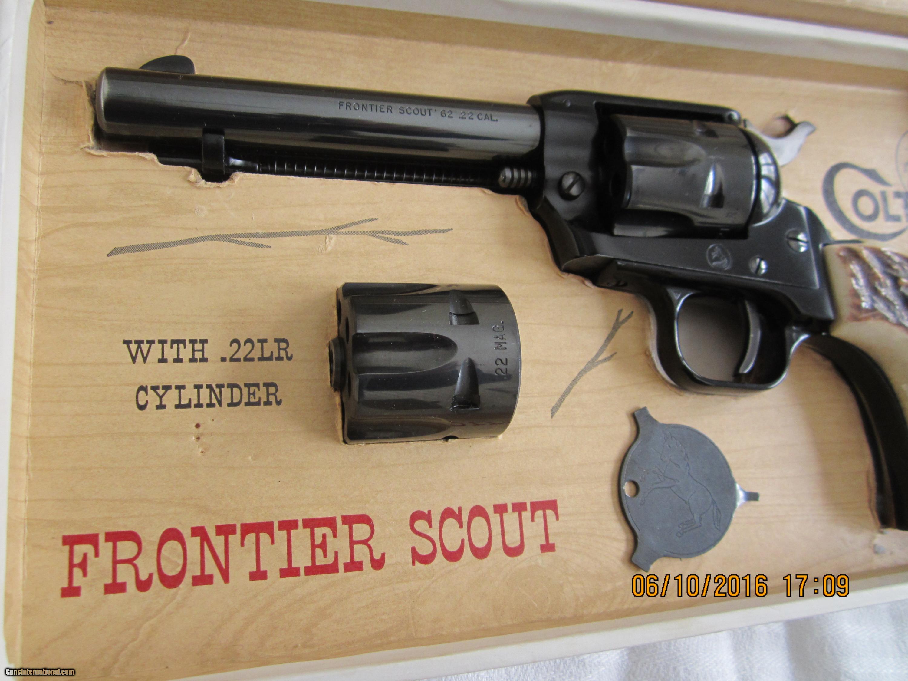 Colt Frontier Scout 62 Single Action Revolvers Safety Instruction Manual