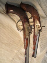 A PAIR OF TOP QUALITY AUSTRIAN PERCUSSION PISTOLS - 2 of 15