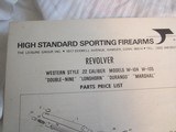 HIGH STANDARD
THE MARSHAL
Revolver - 15 of 15