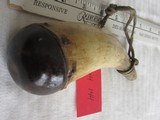 2horn powder flasks believed made between 1750 and1800